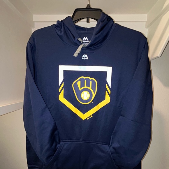 ⚾️🏟️ Milwaukee Brewers Marquee Stadium MLB Baseball Hoodie 🏟️⚾️ - Picture 10 of 11